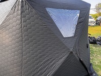 Tente de sauna de plage quatre saisons Warmfire à une chambre, en Oxford 300D imperméable, triple couche, protection UV, fenêtres TPU, pour 4-6 personnes, montage rapide