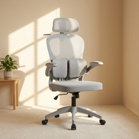 Chaise de bureau ergonomique en maille à dossier haut, pivotante, pour salle de réunion et ordinateur, directement de l'usine