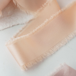 Nine-Colored Ribbon Chiffon Ribbon 4Cm Frayed Edge For Wedding Decoration Elegant Style Christmas Green Wine Red - Product Image 4