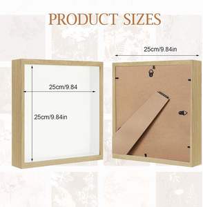 Boîte de rangement personnalisée pour billets d'avion, cadre shadow box 8x8 12x12, boîte à monnaie et boîte à souvenirs pour objets précieux - Product Image 2