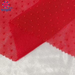 Tintura all'ingrosso campioni gratuiti 100% poliestere Dot Net <span class=keywords><strong>Tulle</strong></span> Power Mesh tessuto in maglia Jacquard in Nylon Spandex per abbigliamento - Product Image 5