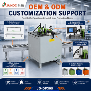 Machine de découpe CNC en aluminium JUNDE 2,2 kW à tête unique, type élévateur de lame, 45/90 degrés, pour la découpe de fenêtres, portes et cadres photo - Product Image 3
