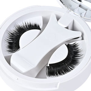 Cils magnétiques naturels réutilisables en gros, marque privée, extensions de cils magnétiques 3D avec applicateur - Product Image 1