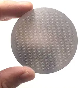 Disque de café ultra mince maille métallique gravure micro trou filtre à mailles en acier inoxydable