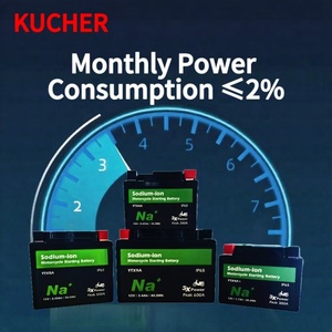 Kucher 12V 1.7ah sodium Ion pin xe gắn máy chống tràn dễ dàng bắt đầu ytx4a + chì-axit thay thế-40-80 20.4Wh - Product Image 3