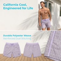 Shorts de plage pour hommes en gros, OEM, logo personnalisé, caleçons de bain en coton, polyester, élasthanne, séchage rapide, fabricant pour commandes en gros