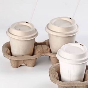 Couvercles jetables en papier pour gobelets à café 9/12/16 oz avec logo et design personnalisé - Product Image 2