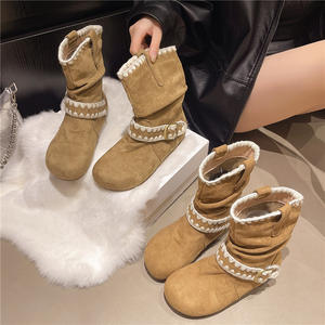 Nouvelles bottes de cowboy Maillard automne-hiver 2025, bottes Dui Dui et bottines <span class=keywords><strong>style</strong></span> Wasteland pour femmes - Product Image 4