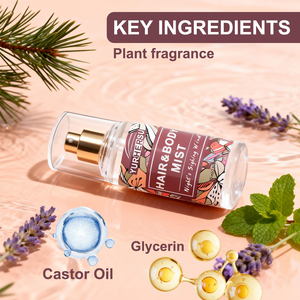 Spray per Capelli e Corpo all'Olio di Ricino e Glicerina, Fragranza Vegetale Leggera e Duratura, Cura Quotidiana, Nebulizzatore Portatile - Product Image 2