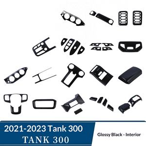 Accessoires pour Tank 300 Modèles 2021-2023 : Boîtier de levier de vitesse, Accoudoir intérieur, Volant, Protection arrière du pied, Console centrale, <span class=keywords><strong>Sortie</strong></span> d'air, Finition brillante - Product Image 2