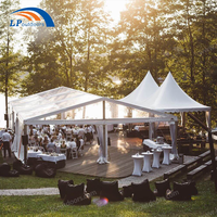 Tente de fête extérieure en aluminium de 10m avec décoration de plafond pour 200 300 personnes événement de banquet de mariage