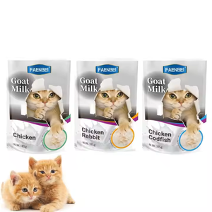 מזון רטוב לחתולים של FAENBEI בשקית עם עוף, בקלה וחלב עיזים - מוכן לאכילה לחתולים מעל גיל 3 חודשים - Product Image 1