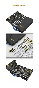 Llave de trinquete, alicates, destornillador, llave de vaso, extractor de tornillos, puntas hexagonales, extractor de clavos, mango de goma, cabezal de trinquete, herramientas de reparación automotriz TS - Product Image 3