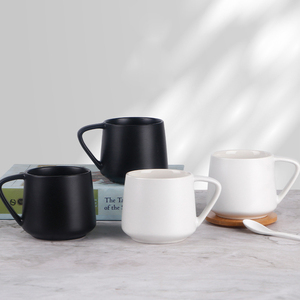 Taza de Café de Cerámica Blanca Mate de 400 ml, con Logotipo Personalizado Impreso, Apta para Lavavajillas y <span class=keywords><strong>Microondas</strong></span>, Ideal para Regalos Empresariales, Venta al Por Mayor - Product Image 2