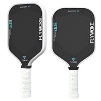 Raquette de pickleball personnalisée Jiule en fibre de carbone T700 avec noyau en mousse EPP noire thermoformée, poids 230g, 418x189x16mm