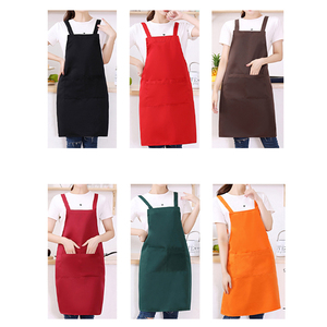 Classico panificio di grandi dimensioni in poliestere bavaglini classificazione in vita senza maniche abbigliamento da lavoro per il personale della cucina del ristorante dell'hotel - Product Image 4