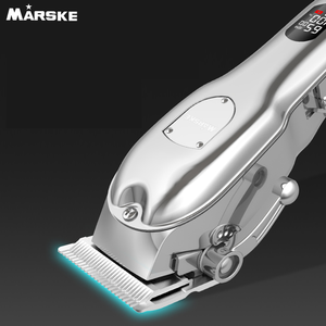 MARSKE-Recortador de pelo profesional para hombre, con pantalla LED, recargable, ajustable, con batería, lavable - Product Image 2