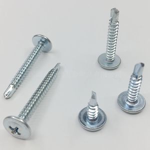 Tapping <b>Screws</b> M4.2x13 To 50mm Phillips Head Round Washer Zinc Plated For Metal Fastening - Product Image 5