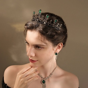 Stili misti Barouqe lega strass diademi <span class=keywords><strong>e</strong></span> corone regina principessa Diadems accessori per capelli da sposa gioielli da donna - Product Image 3
