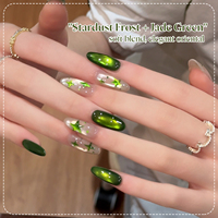 Vernis à ongles gel UV adhésif non toxique, flacon de 8 ml pour lampe LED, longue tenue, DIY, nail art français de créateur