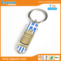 Porte-clés clip pliable Lisboa personnalisé en émail, porte-clés de poche pour cadeaux du Portugal, 10 pièces