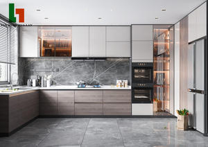 <span class=keywords><strong>Mobili</strong></span> da <span class=keywords><strong>Cucina</strong></span> Modulari Moderni di Lusso con Pannelli Piatti, Alta Qualità, Vendita Diretta dalla Fabbrica - Product Image 3