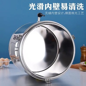 304 Stainless Steel Insulated Bucket 50L Portable For Food Soup Milk Tea Tofu Pudding Street Vendor Use - Product Image 3