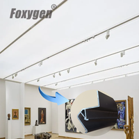 Profils en aluminium industriels noirs extrudés sur mesure FOXYGEN, profilés en aluminium pour plafonds tendus en tissu