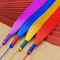Vente en gros de 12cm DIY tissé à la main autour d'un gland de fil coloré Nœud de Chine en fil de soie glacée quantité minimale de commande 100 pièces