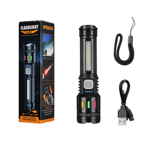 HL-320 nhãn hiệu riêng đèn pin ABS nhựa trắng Laser an ninh <span class=keywords><strong>Torch</strong></span> ánh sáng đèn pin hiển thị điện - Product Image 3