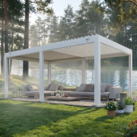 Nouvelle conception de pergola à lames orientables en aluminium, vente chaude, pergola à lames orientables en aluminium de haute qualité
