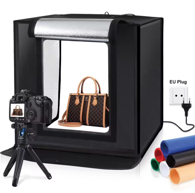 Dropshipping Photo Box With Lights PULUZ 40cm Portable Led Light Box With Free Background for Product Photography