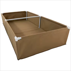 3x3ft 4x4ft 4x8ft Rectangulaire <span class=keywords><strong>Bonsai</strong></span> Plantation Tan Couleur Feutre Serre Lits De Culture Avec Cadre De Tuyau En Plastique Pour Utilisation Au Sol - Product Image 1