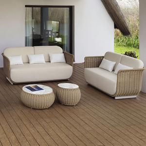 Divano da giardino esterno in Rattan in stile moderno impermeabile protezione solare cineserie per terrazza con <span class=keywords><strong>balcone</strong></span> e spazio all'<span class=keywords><strong>aperto</strong></span> - Product Image 5