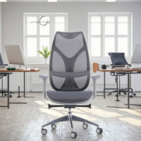 Chaise de bureau pivotante à dossier haut ergonomique en maille de luxe moderne commerciale Support lombaire réglable Ascenseur à gaz certifié