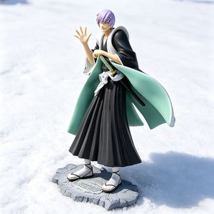 Statua <span class=keywords><strong>Samurai</strong></span> in Stile Anime, Scala 1/7, Figura Collezionabile in Resina Dipinta a Mano, Elegante Scultura di Guerriero in Kimono per Appassionati Adulti - Product Image 5