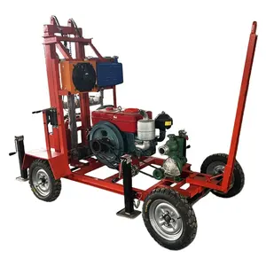 JSDRILL 22HP轮式液压钻机低价柴油水井采矿钻机机