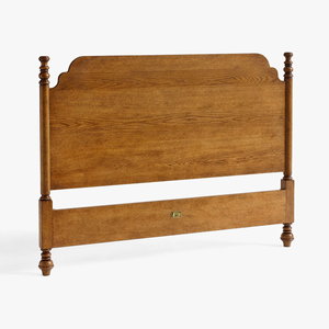 <span class=keywords><strong>Letto</strong></span> <span class=keywords><strong>Matrimoniale</strong></span> Vintage in Legno Massello, Struttura <span class=keywords><strong>Letto</strong></span> di Lusso Americana <span class=keywords><strong>con</strong></span> Design Moderno a Onde Bordeaux per Camera Padronale - Product Image 3