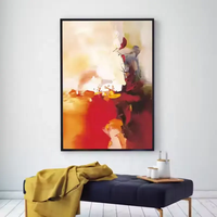 Peinture à l'huile peinte à la main personnalisée colorée sur toile Art abstrait peintures texturées épaisses