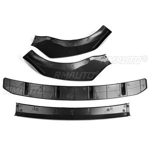 Kit de protection de pare-chocs avant, diffuseur, lèvre de spoiler pour BMW X3 X4 G01 G02 2018 2019 2020 2021 Noir brillant/Fibre de carbone - Product Image 5