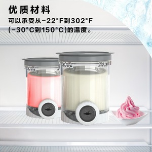 Ninja Swirl Ice Cream Storage Jars 12.3Cm Plastic With Lid For Food Party Use - Product Image 4