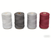 Cordon en macramé torsadé simple brin en nylon/coton naturel de 3 mm, 4 mm, 5 mm pour sacs, vêtements, textiles de maison, chaussures - Longueur 100 m personnalisable
