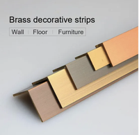 Yinghua Copper Factory | Décoration de plafond et de mur en laiton profilé en L bande de métal en cuivre pour coins de carreaux