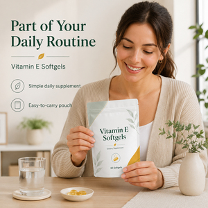 Vitamine E Naturelle Pure en Gros 100 UI Extrait de Tocotriénols 300 mg Gélules Molles Soutien Immunitaire Santé de la Peau Usage Adulte (Non destiné aux nouveau-nés) - Product Image 4