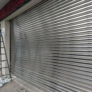 Porte à enroulement en acier inoxydable 304 moderne GUDESEN, coupe-vent, pour usage commercial, maison, bureau, entrée, finition, épaisseur 0,5-1,0 mm - Product Image 4