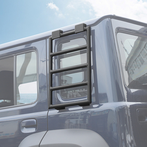 Nouvelle échelle d'escalade de support d'expansion de vitres arrière de voiture Compatible pour <span class=keywords><strong>Suzuki</strong></span> <span class=keywords><strong>Jimny</strong></span> 2019 + <span class=keywords><strong>4</strong></span> <span class=keywords><strong>portes</strong></span> Version accessoires extérieurs - Product Image 5