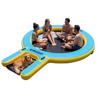 Hamac gonflable personnalisé pour l'eau, flottant sur la terre, le lac, la plage ou la piscine |   Rampe flottante pour chien, robuste, en PVC Drop-Stitch