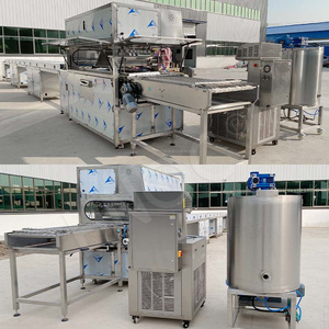 HNOC Table Top 20 Mins Cookie Candy Ice Cream Coating Machine Cooling Tunnel Chocolate Enrobe for Sale - Product Image 5