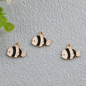 Cute Cartoon Multi-Color Two-Tone Chubby Fish Zinc Alloy Pendant DIY Jewelry Charms Unisex Fashion Accessory - Product Image 2