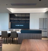 Buffet moderne écologique en bois pour salle à manger Buffet personnalisé avec étagères réglables Panneau en bois pour rangement